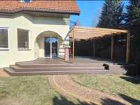 Pergola drewniana BSH, zadaszenie, altana, taras kompozyt, wiata poliw