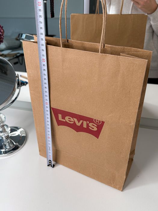 Torebka Levis Levi’s papierowa logowana markowa nowa ozdobna