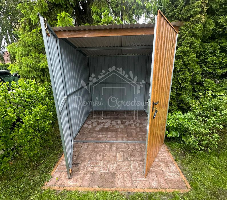 Schowek - domek ogrodowy 1,8x2,5  jasny orzech - drewnopodobny  ID1046