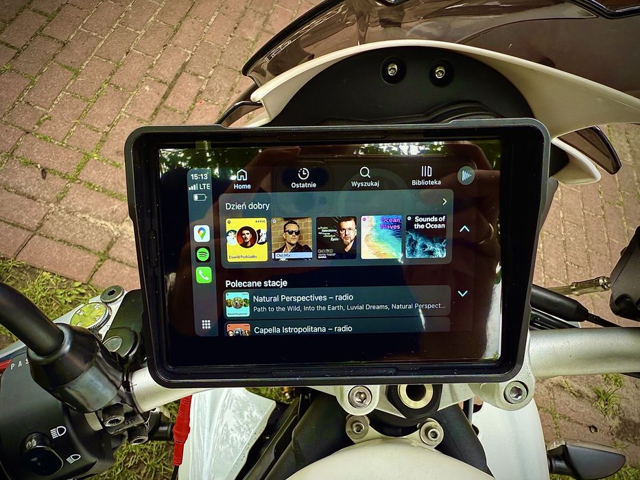 Ekran do motocykla/ nawigacja motocykl Carplay Android Auto