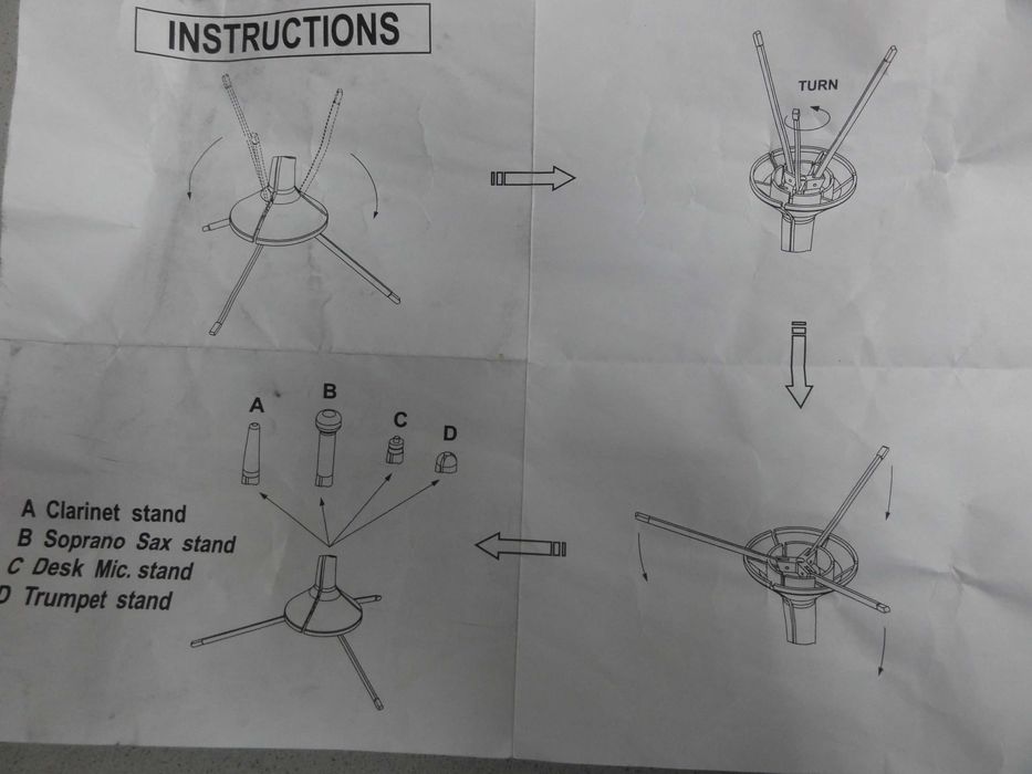 Suporte p/Saxofone Soprano