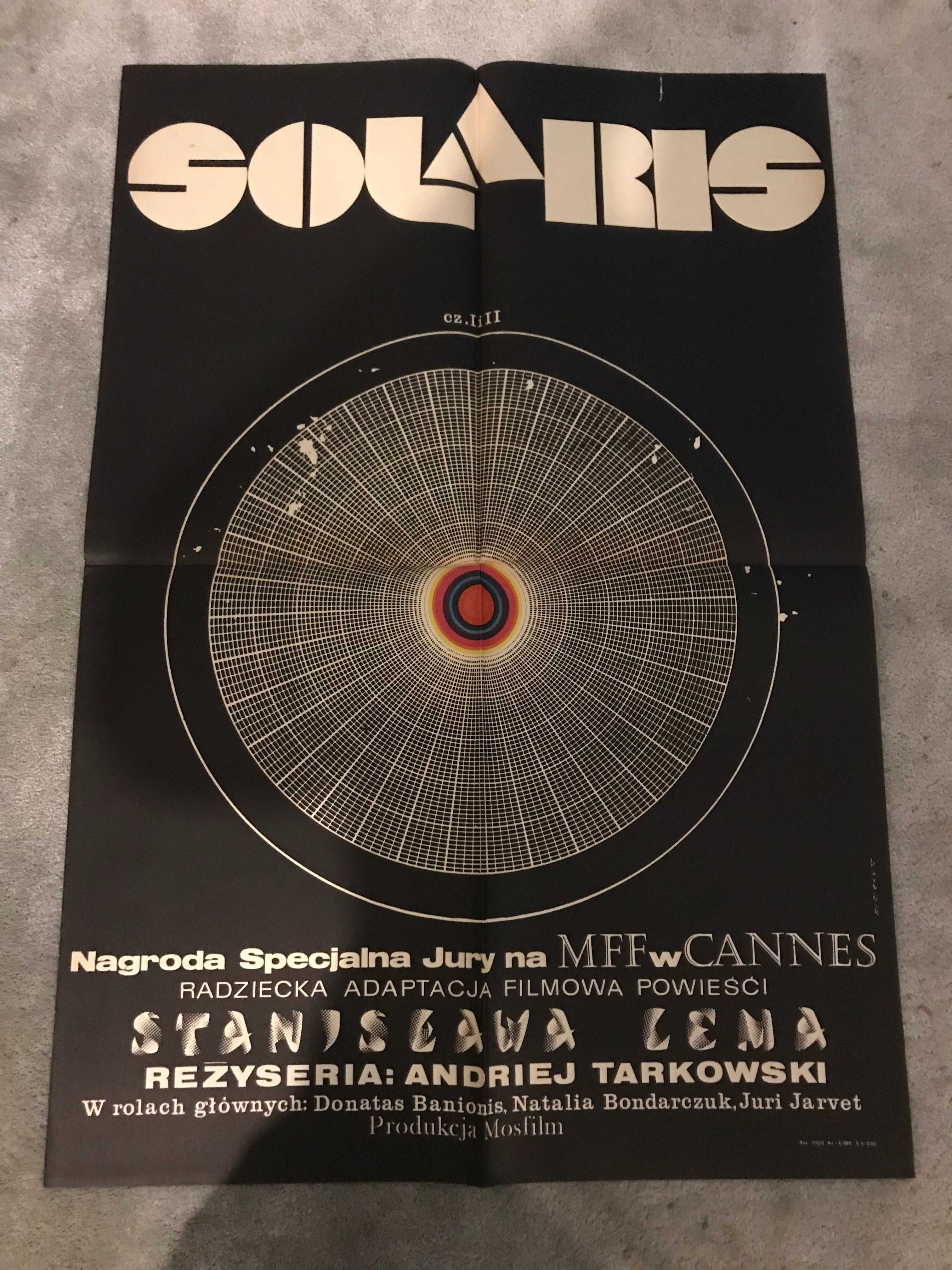 Plakat Kinowy Solaris oryginał 1972r. Bertrand