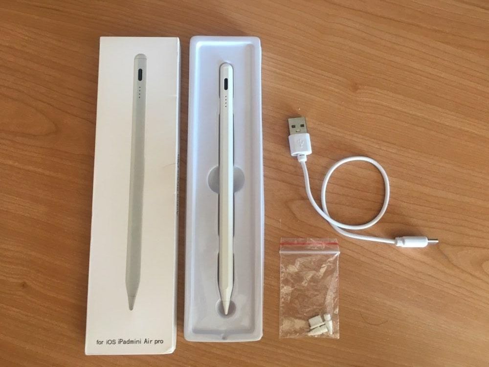 Caneta tipo Apple Pencil (2nd Gen) USB-C para iPad Air, Pro, Mini