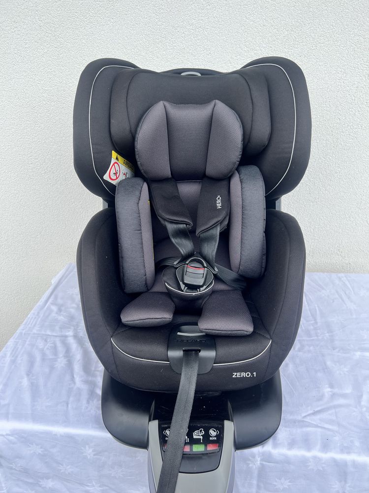 Fotelik samochodowy Recaro Zero 1 czarny 0-18 kg