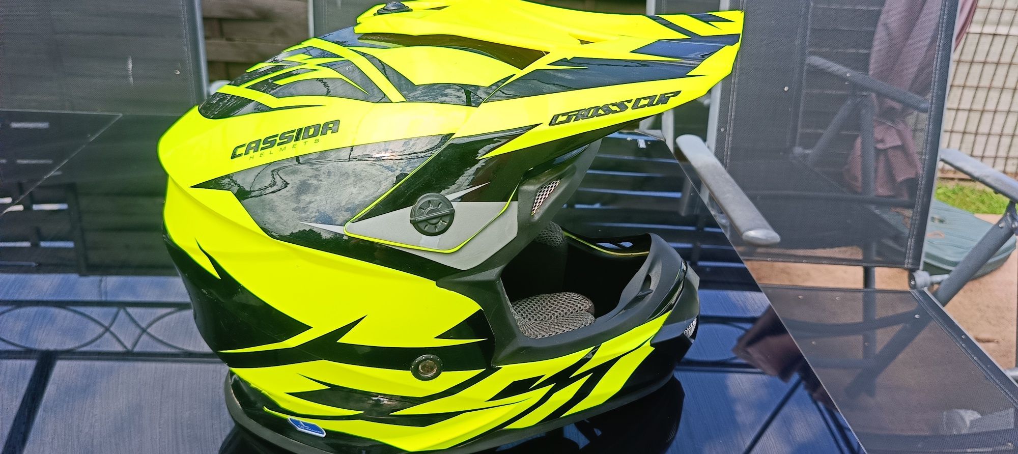 Kask cross enduro CASSIDA + GOOGLE