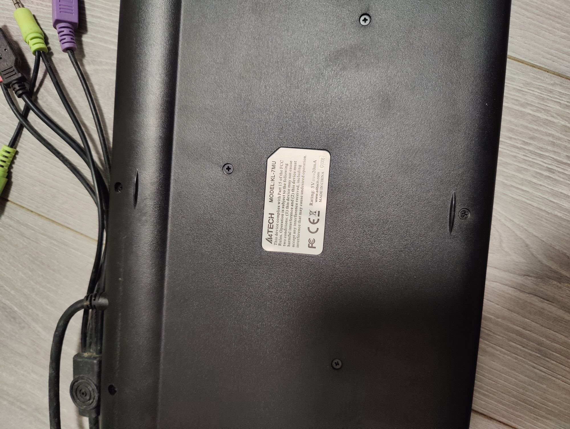 Клавіатура A4Tech KL-7MUU-R X-slim USB Black/Silver