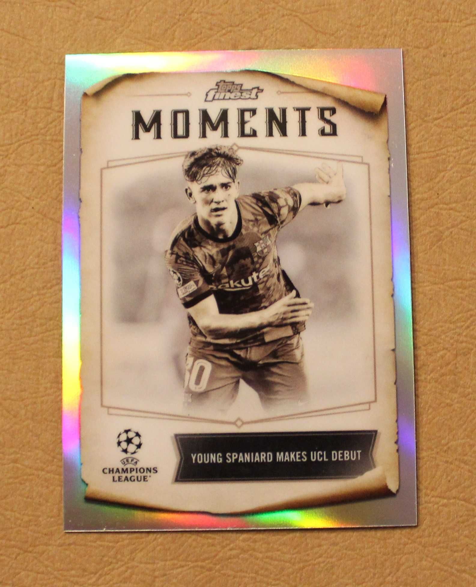 Gavi FC Barcelona Moments Topps Finest 2023