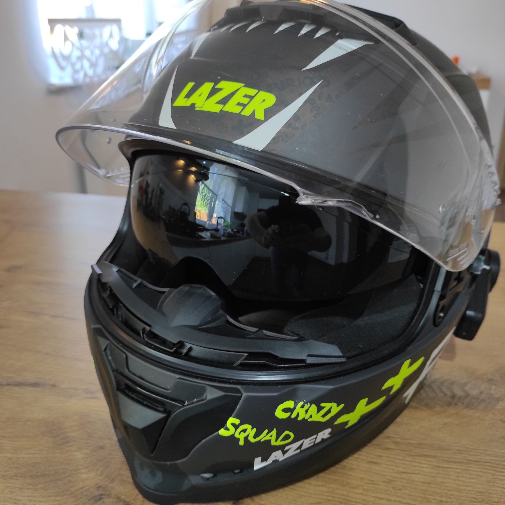 Kask Razer Rafale + Intercom Maxto,róż L