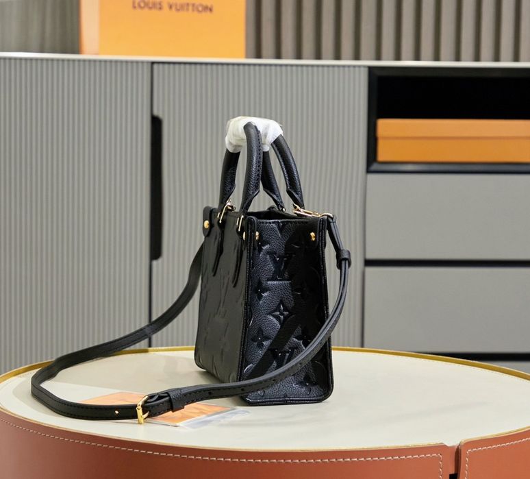 Czarna torba BB z monogramem Louis Vuitton Empreinte lv torebka lux