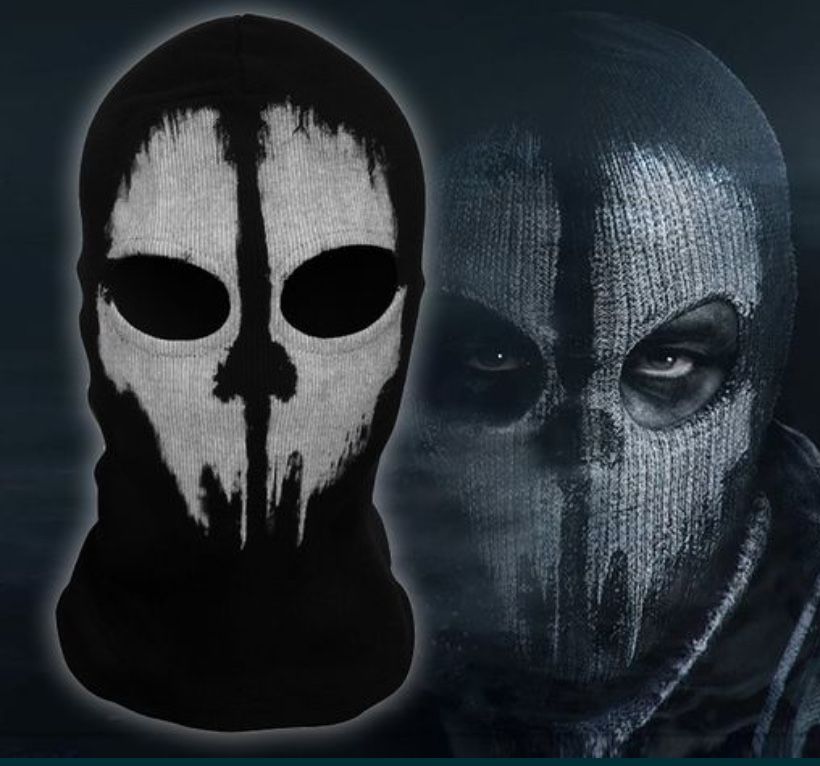 Маска череп тактическая балаклава баф призрак Ghost Call of Duty