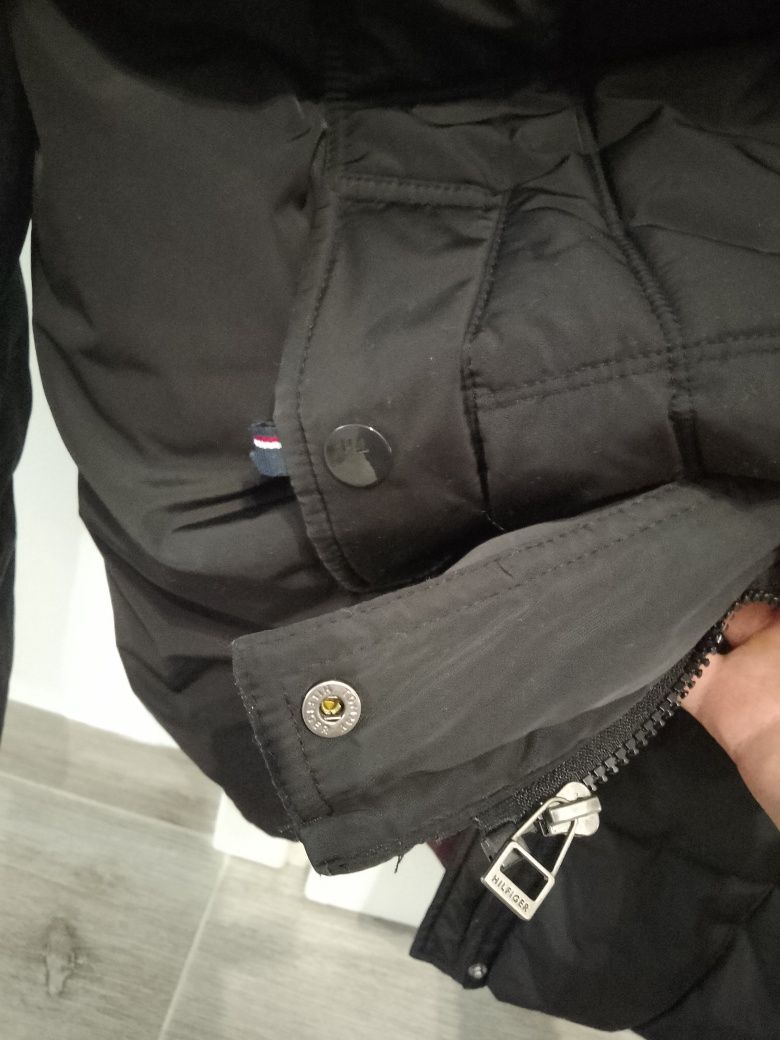 Kurtka Tommy Hilfiger czarna damska rozmiar L