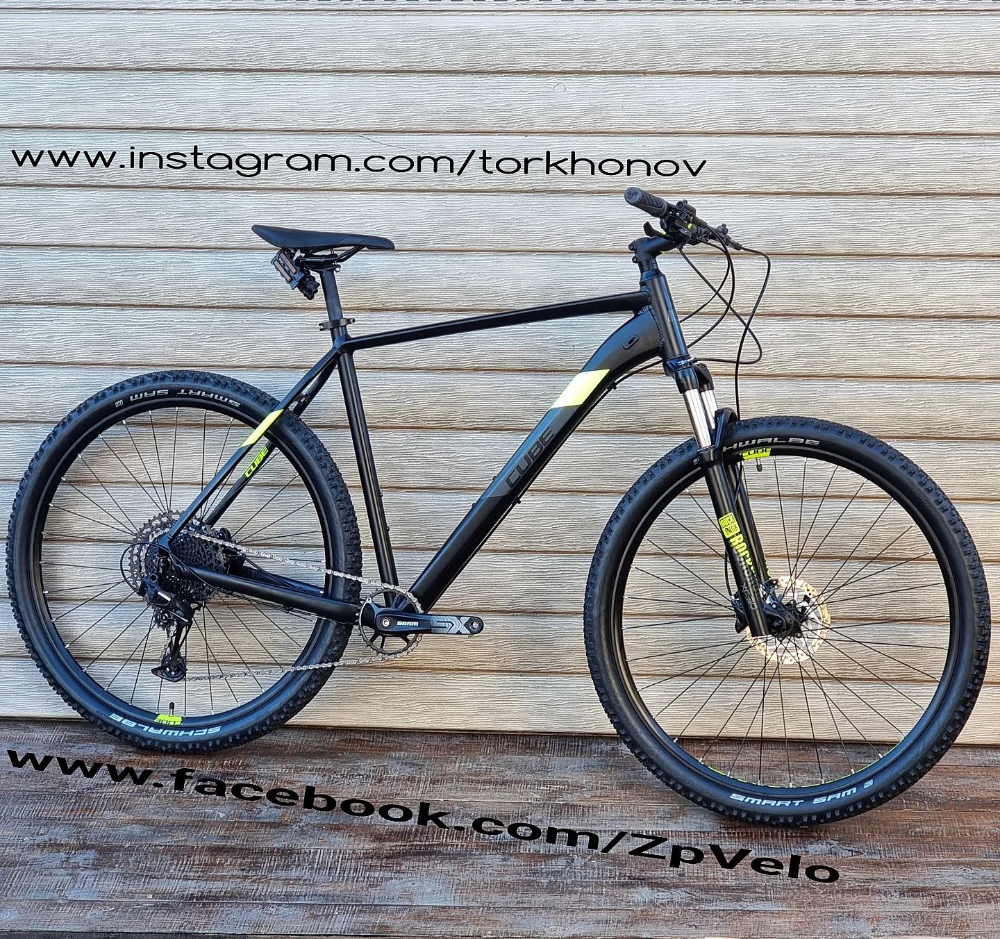 29 CUBE ANALOG Вилка RockShox SRAM SX 1X12 Disc Гідравлика Розмір M XL