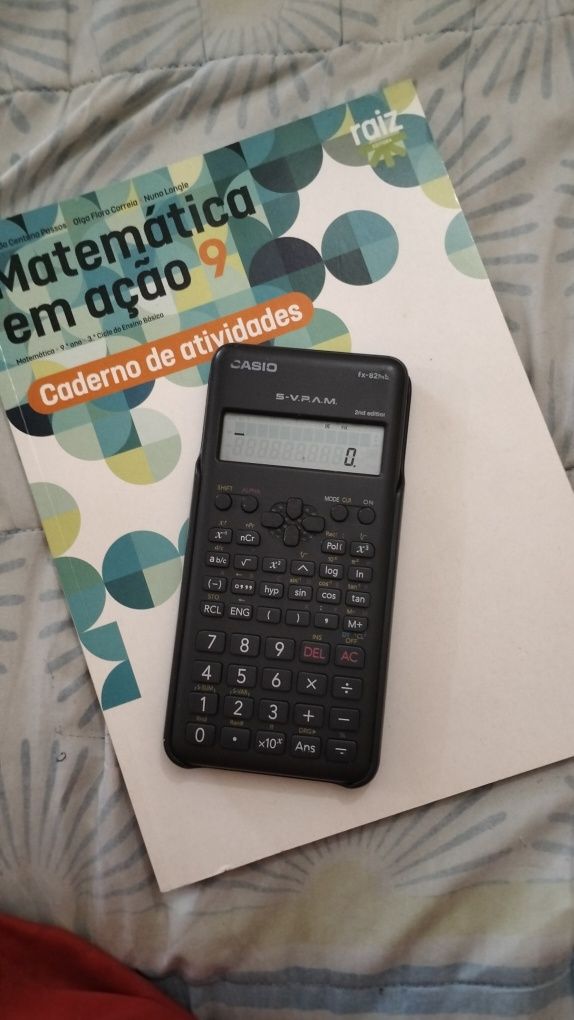 Calculadora científica+ caderno atividades mat. 9° ano