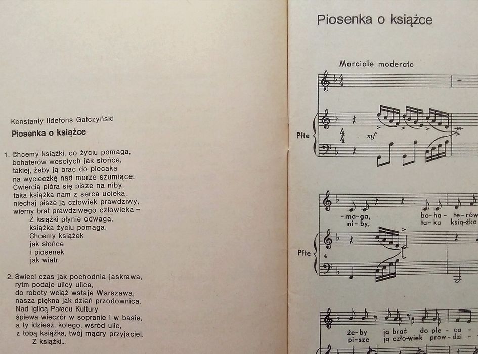 Nuty, Piosenki (8) na chór dziecięcy lub żeński i fortepian, PWN 1981