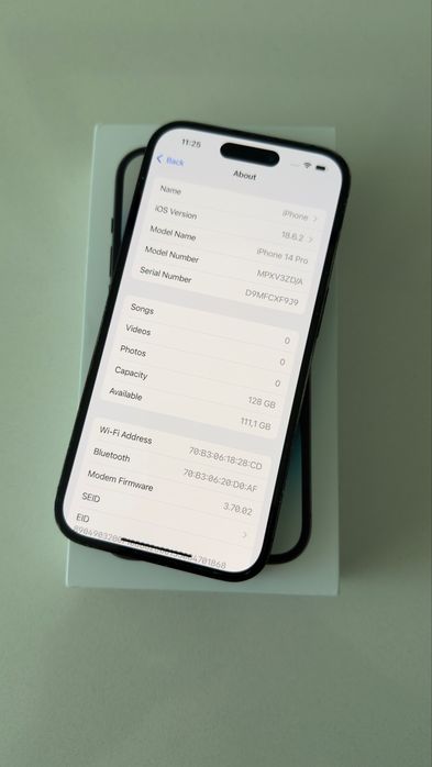 Apple iPhone 14 Pro 128GB 81% “ preto “ + todos os acessórios