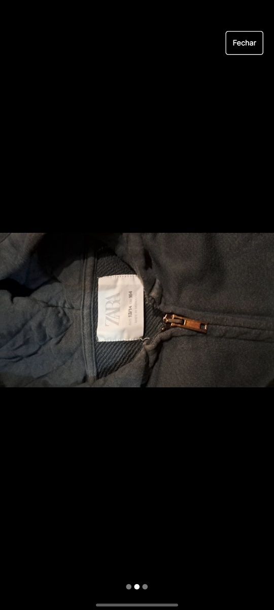 Casaco cinzento zara