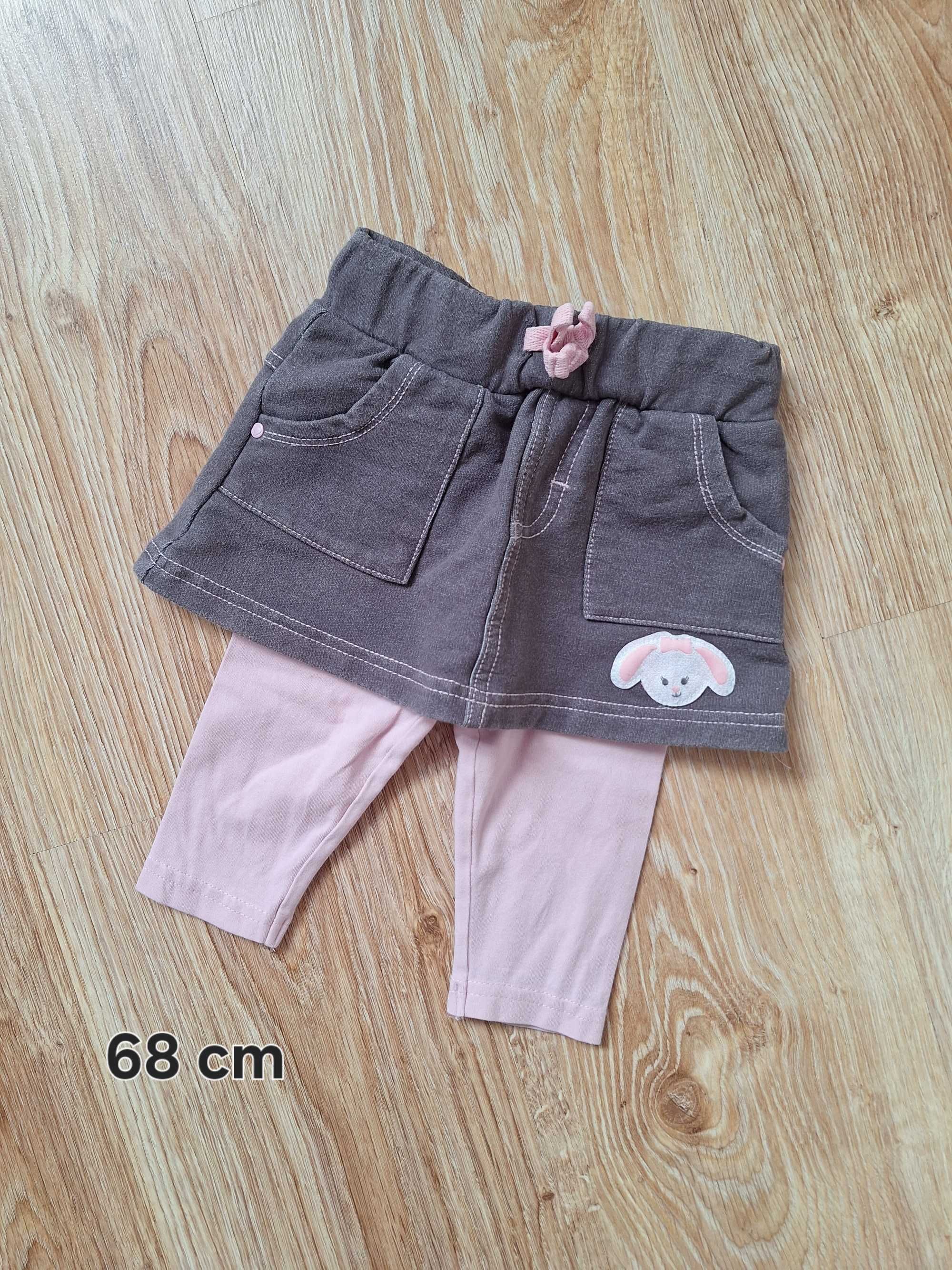 Legginsy ze spódniczką 68 cm