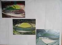 os estádios de futebol da coleção de Ojogo postais ilustrados