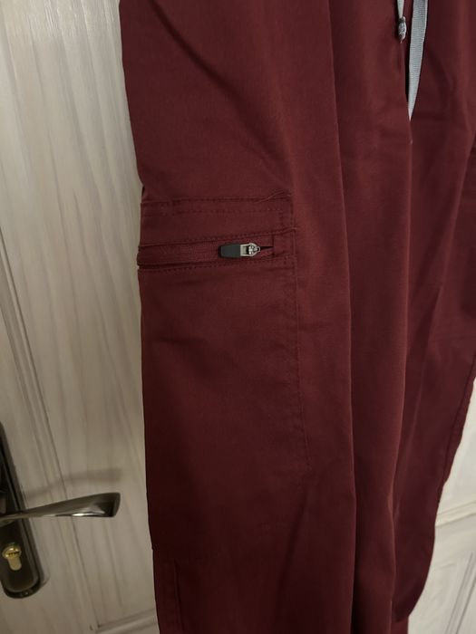 Komplet medyczny Scrubs burgundowy M NiaaHin