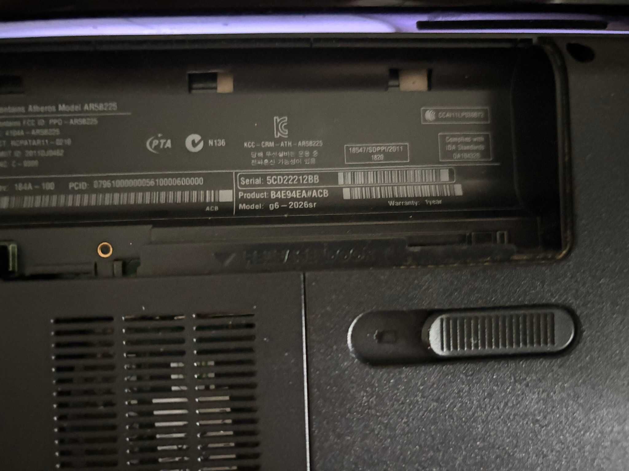 Ноутбук HP Pavilion g6 QuadCore AMD A10-4600M 3228MHz.Озу 8gb, 500gb.