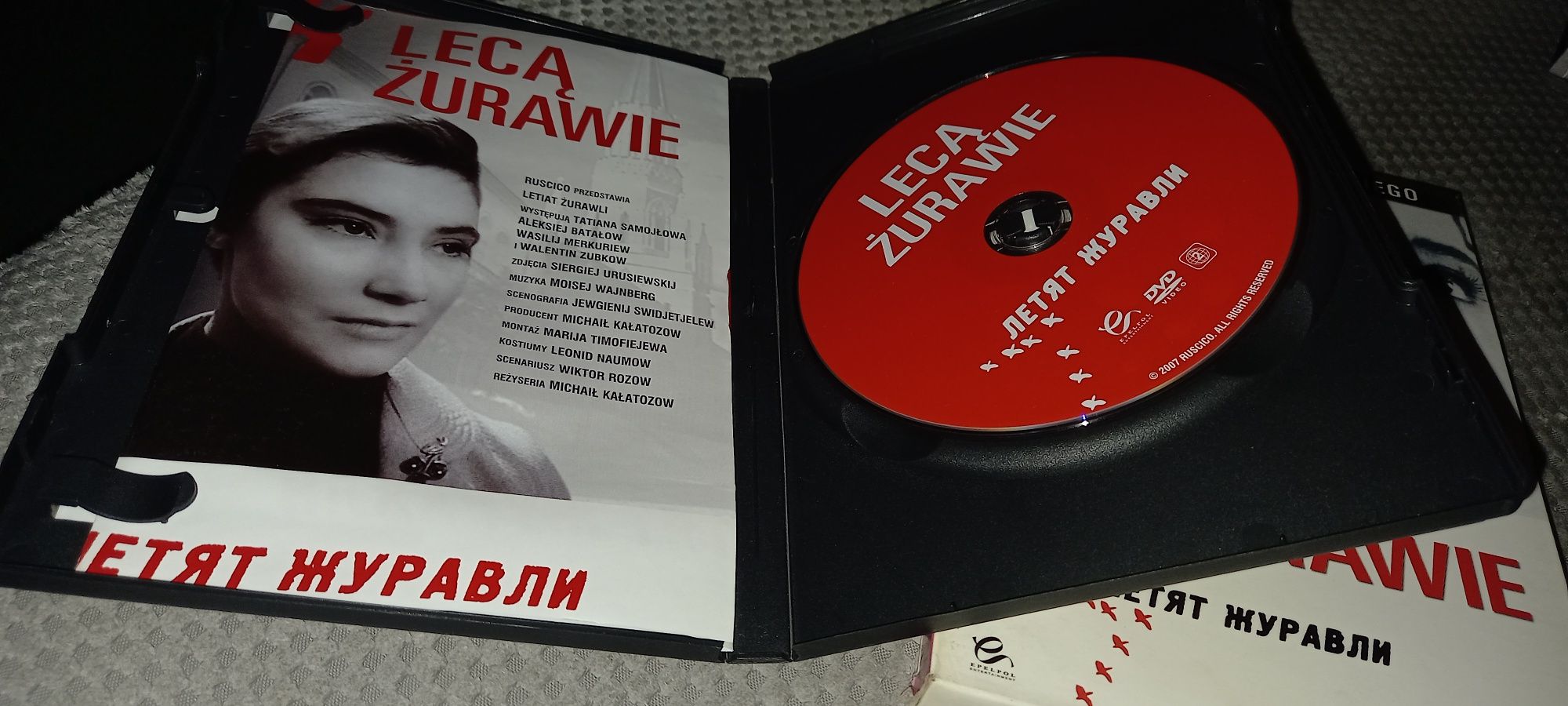 Lecą żurawie  . dvd .