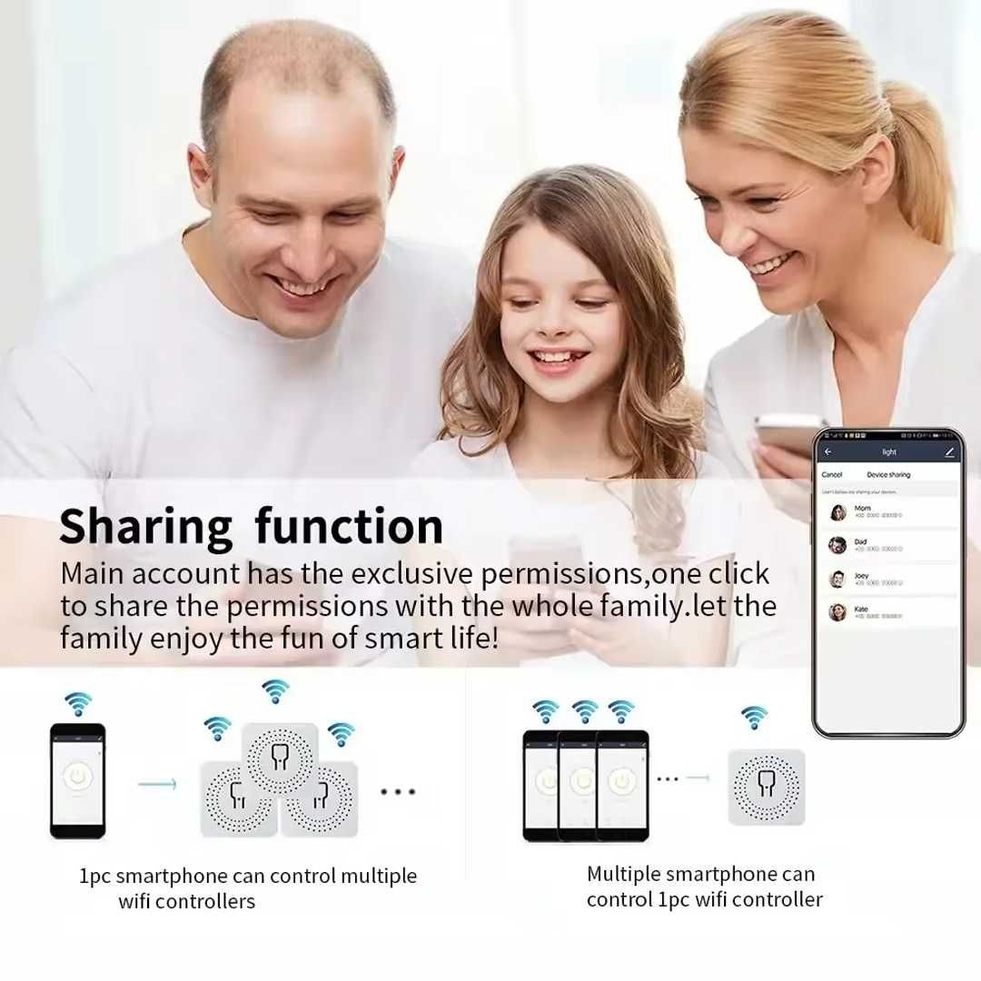 Switch Wi-Fi, app Tuya ou Smart Life, trabalha com Alexa e Google Home