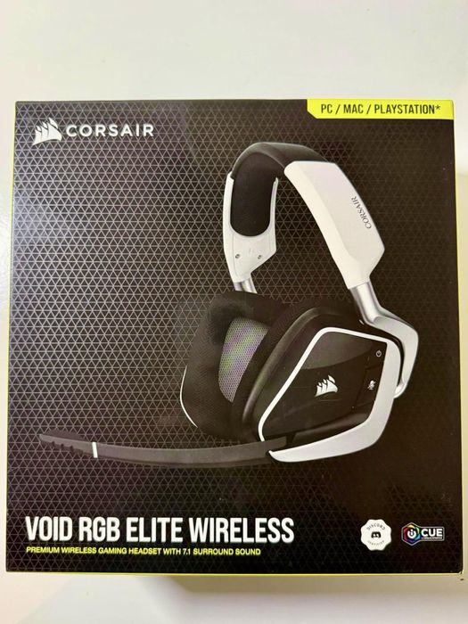 CORSAIR VoiD RGB EliTE  WiReLESS: нові,без доотові навушники