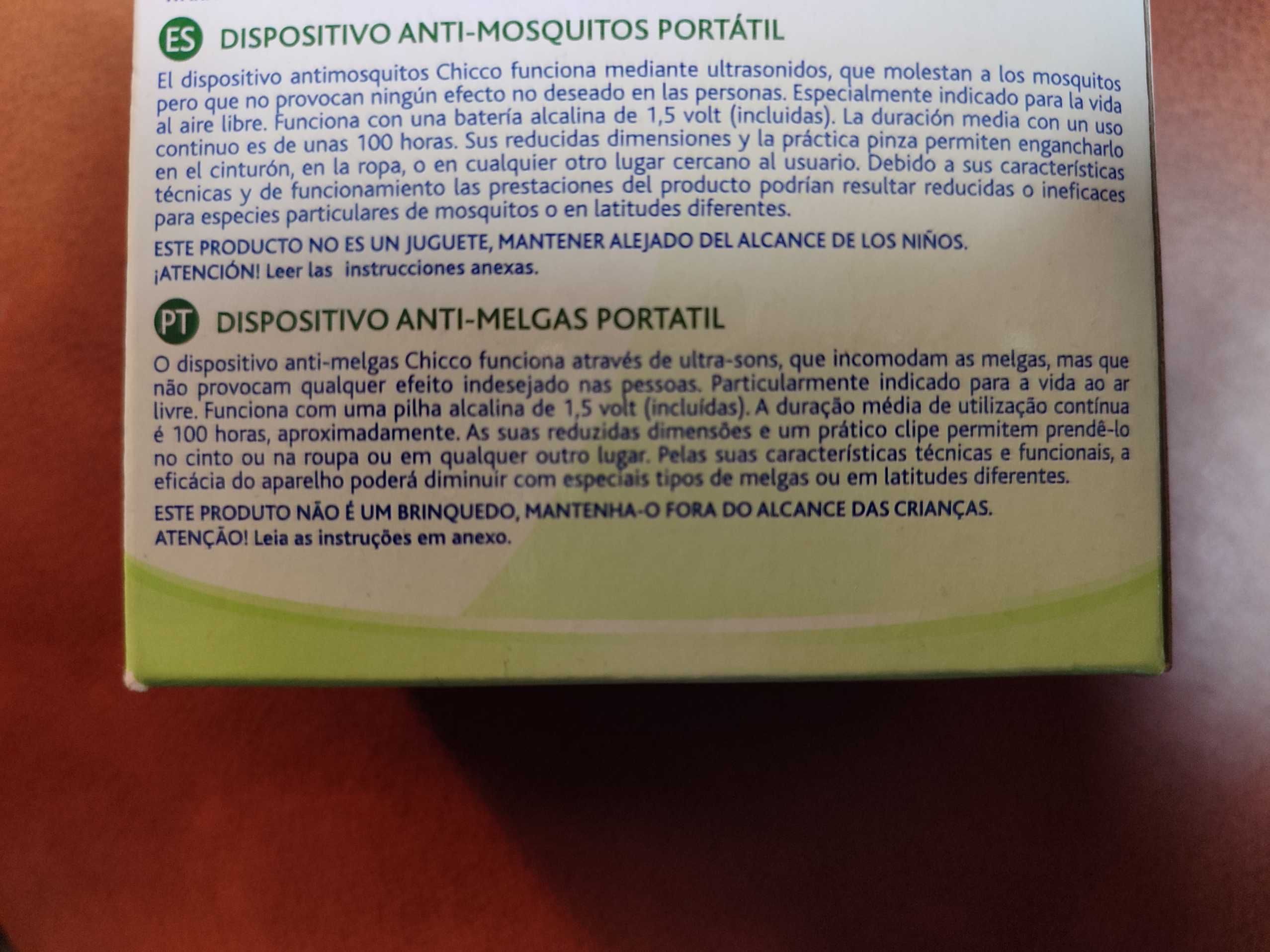 Chicco - dispositivo Anti Mosquitos (repelente de insectos)