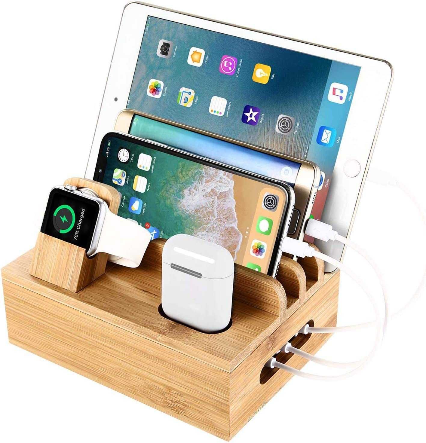 Organizer Kompatybilny Apple Watch, Airpods, telefon komórkowy, tablet