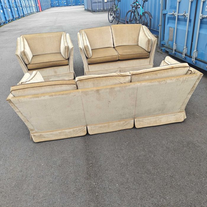 Piękny komplet wypoczynkowy sofa kanapa fotele do salonu kancelarii