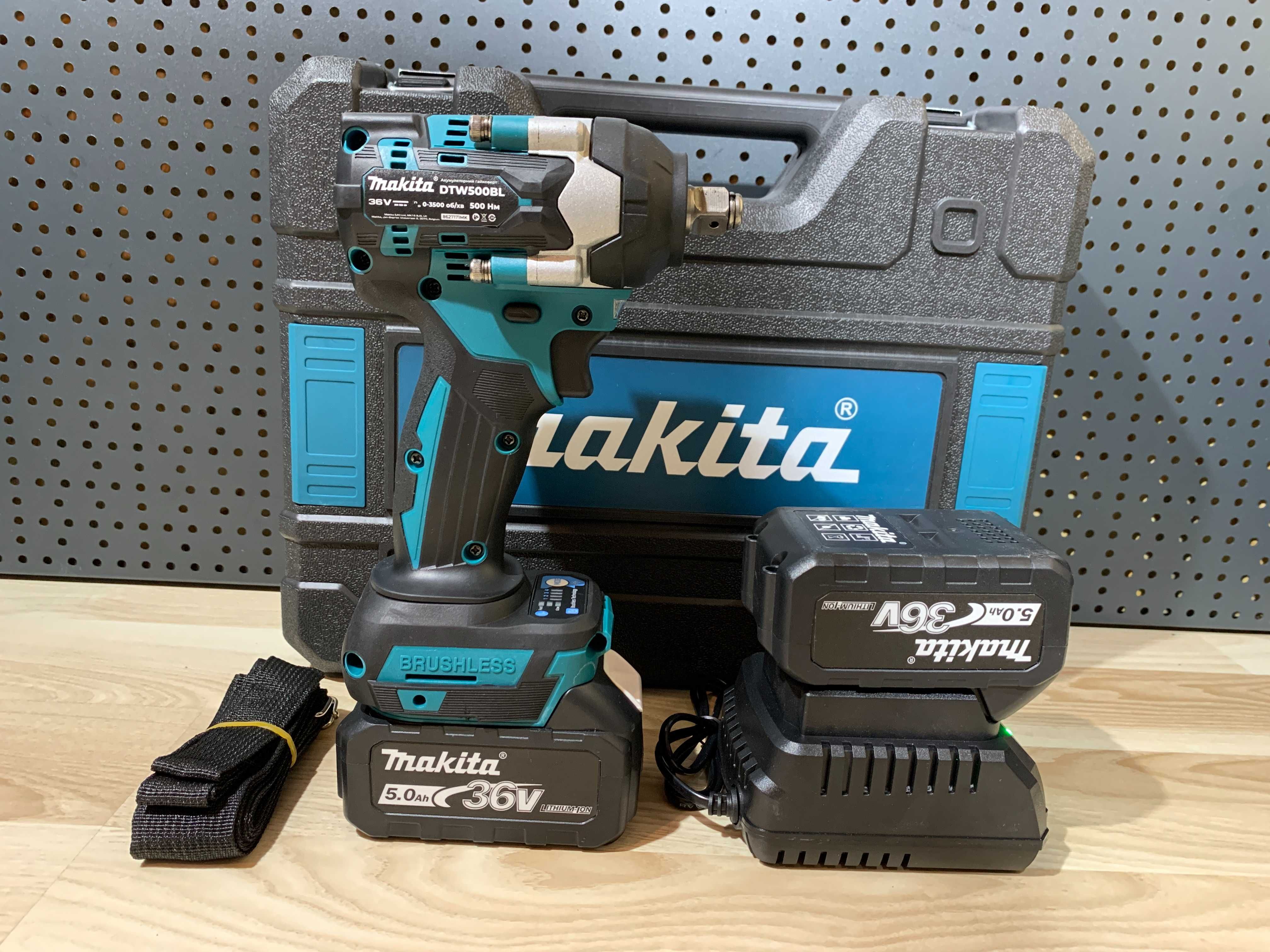 Аккумуляторний Гайковерт Makita DTW500BL 36V 5-9А макита гайковьорт