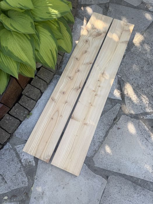 Deska tarasowa gładka 145x28 mm modrzew surowa długość 2-5 m