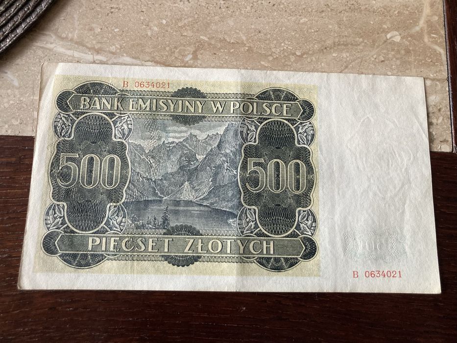 Banknot 500 złotych 1940r GG
