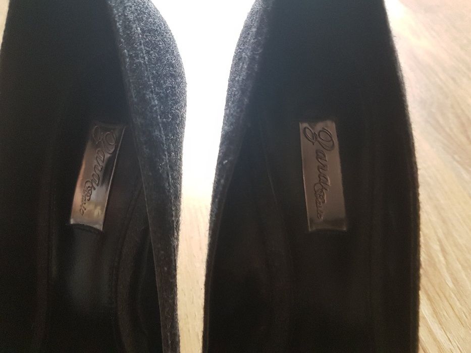 Zara basic piękne szpilki peep toe 38 - materiał NOWE