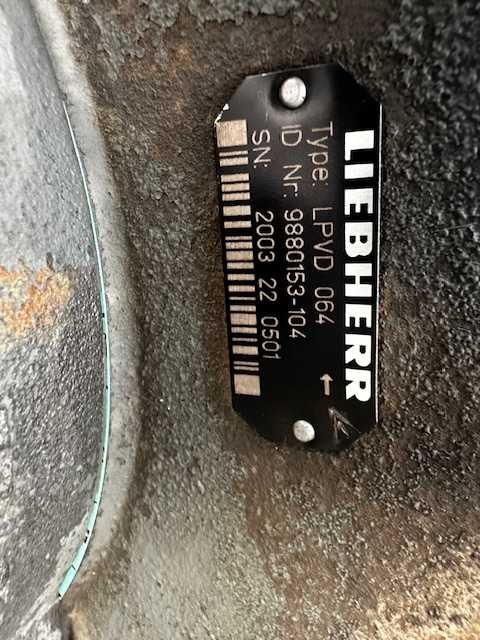 liebherr pompa LPVD 064, silnik, skrzynia LMV 140HL-100,Deutz,mosty