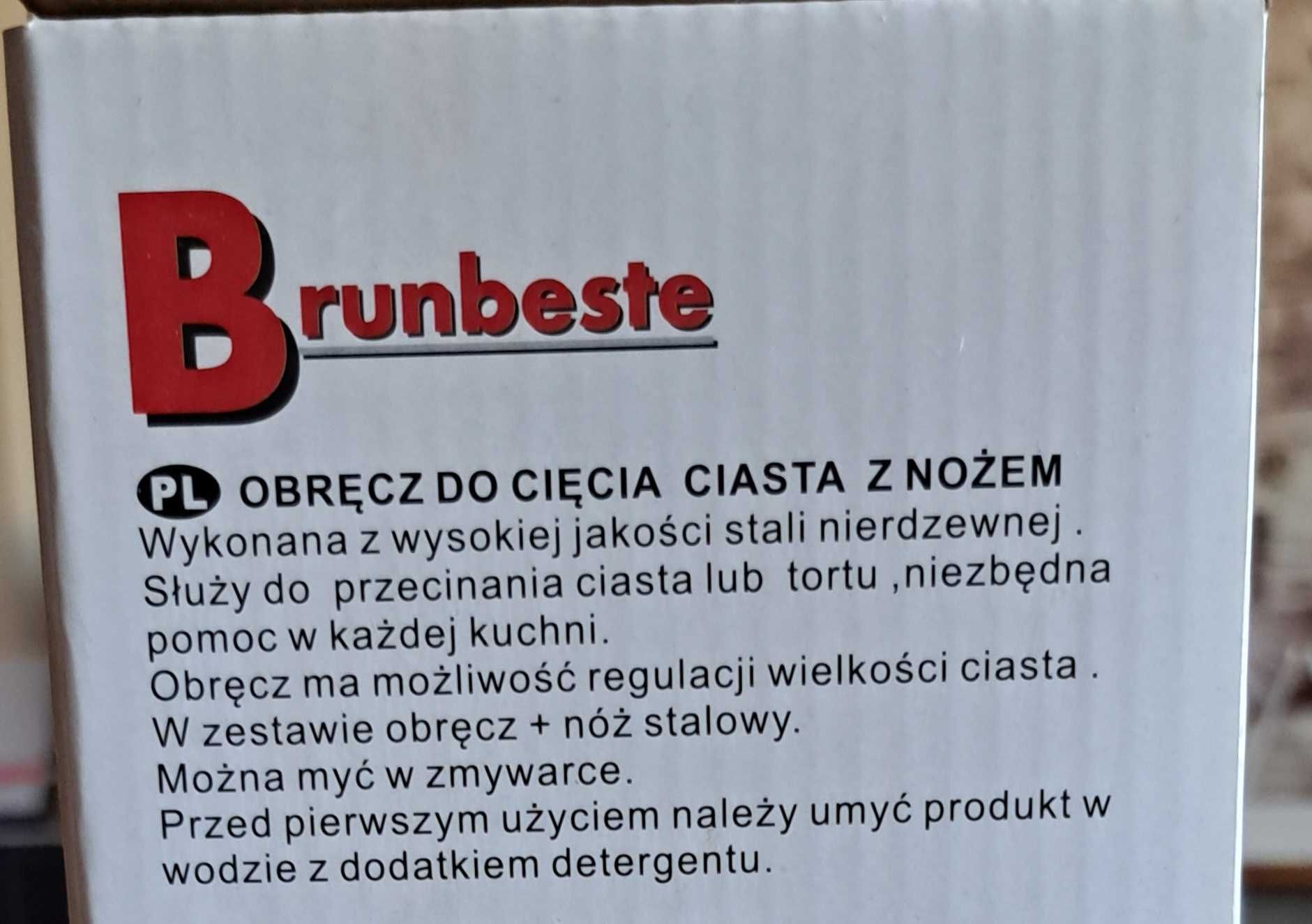 Opaska Obręcz Do Krojenia Cięcia Ciasta Tortu +NÓŻ