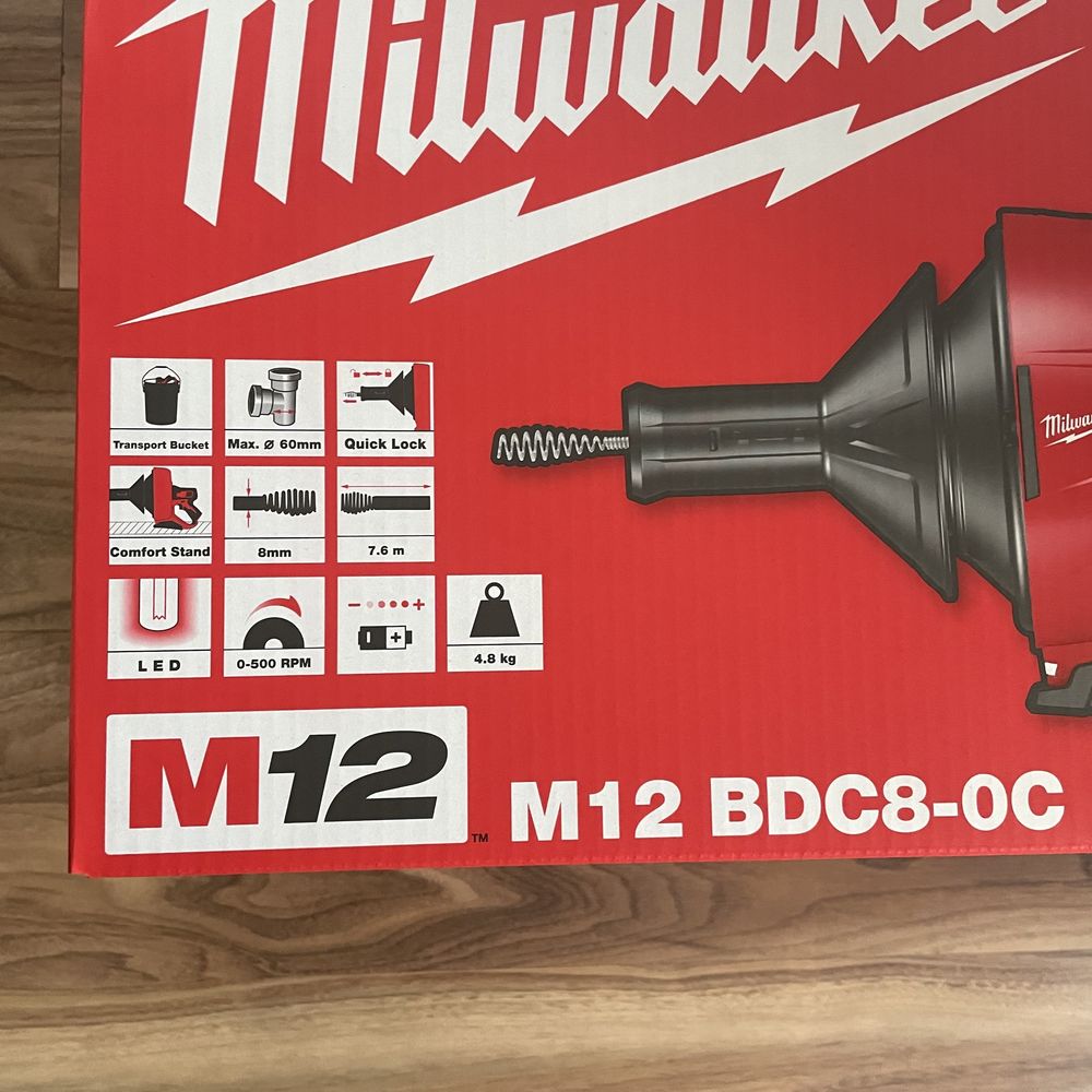 Przepychacz do rur milwaukee M12 BDC6 nowe