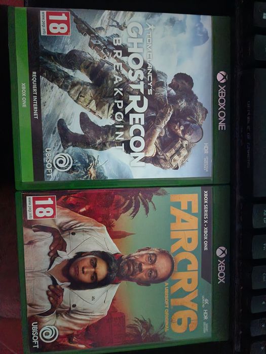 Vendo far cry 6 e ghost recon breakpoint xbox