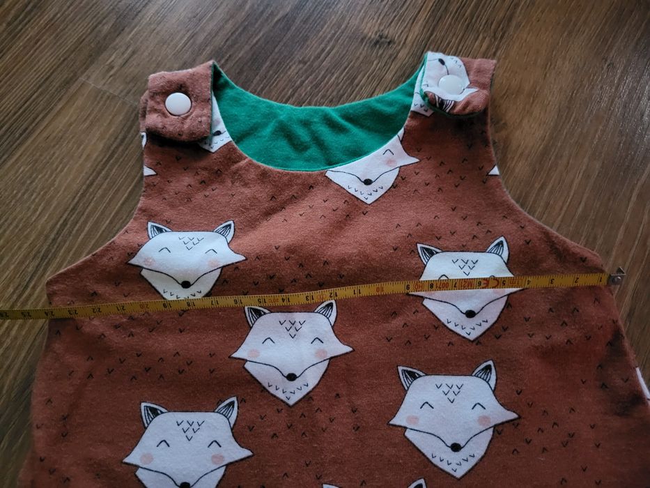 Rampers dla dziewczynki liski jak 68 handmade