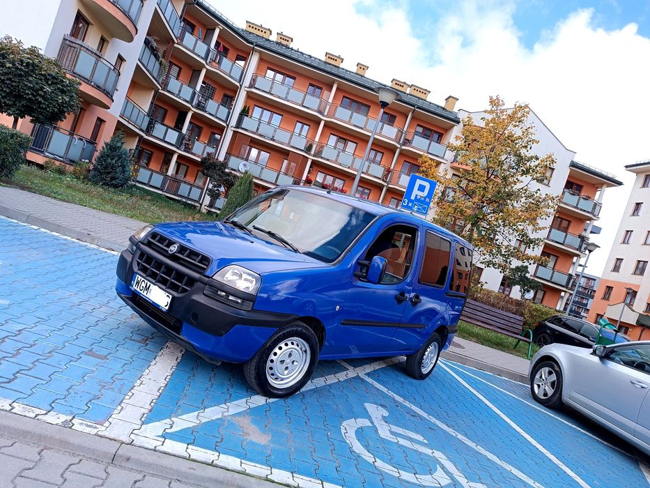 Fiat Doblo 1.9JTD 105KM 5-Osobowy#Klima#Salon Polska#I-Właściciel!!