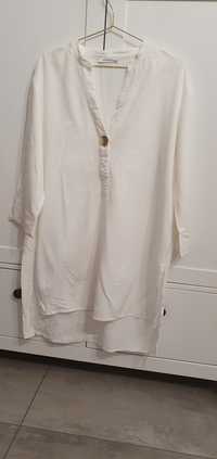 Koszula lato reserved boho safari dluga sukienka tunika asymetryczna