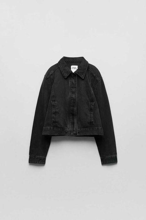 Джинсовая куртка на молнии от Zara, M, L, оригинал, Испания