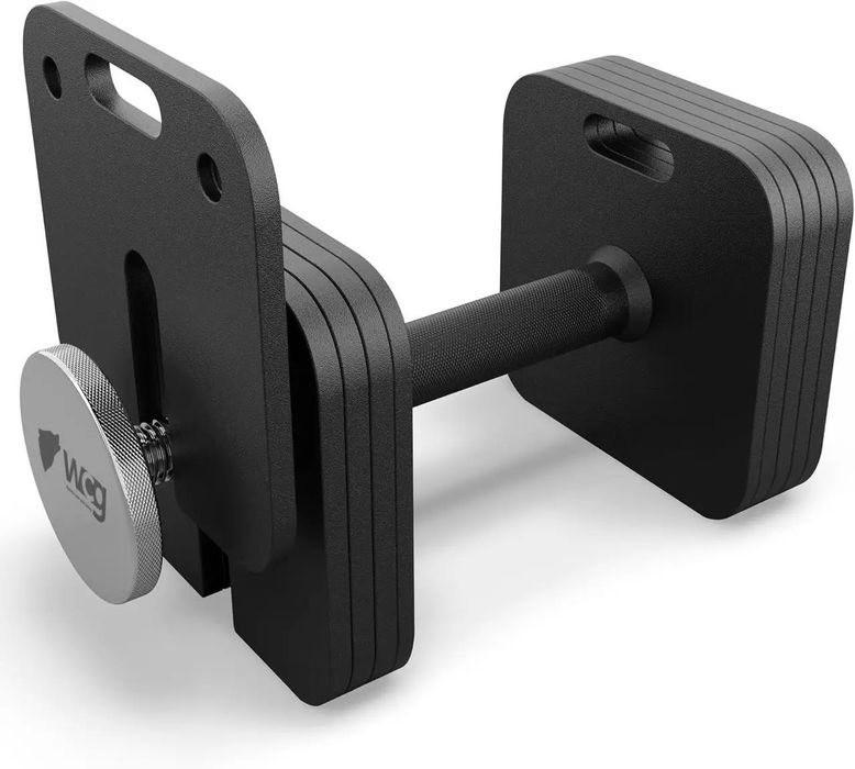 Модульна гантель 24 кг зі швидким регулюванням квадратна WCG