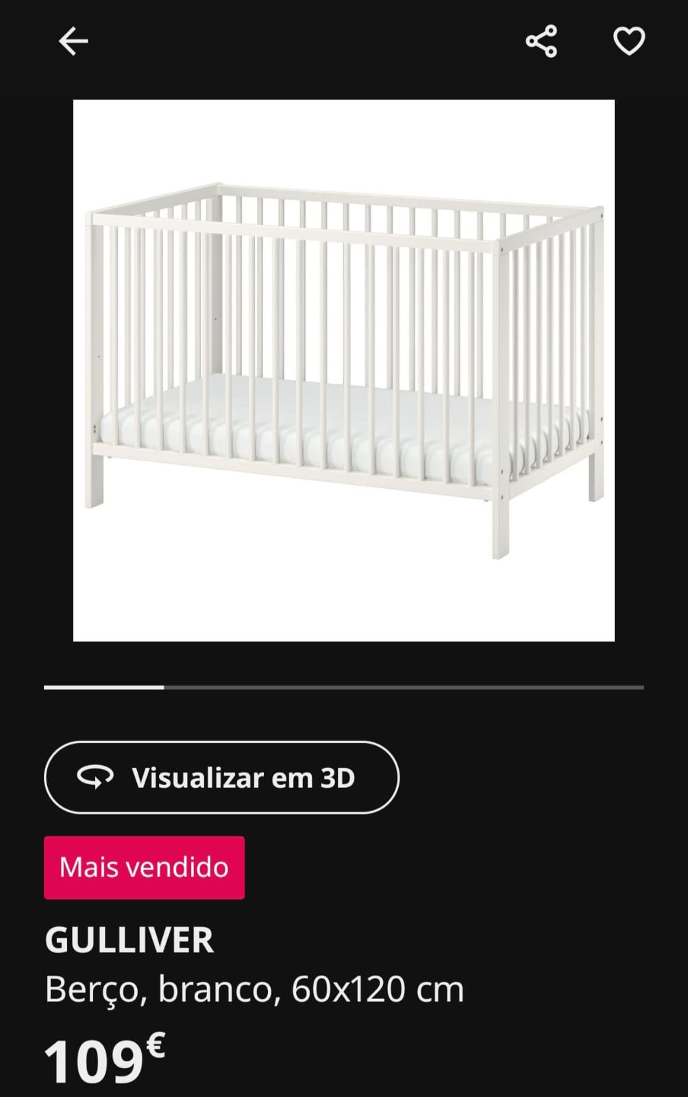 Berço bebe ikea.