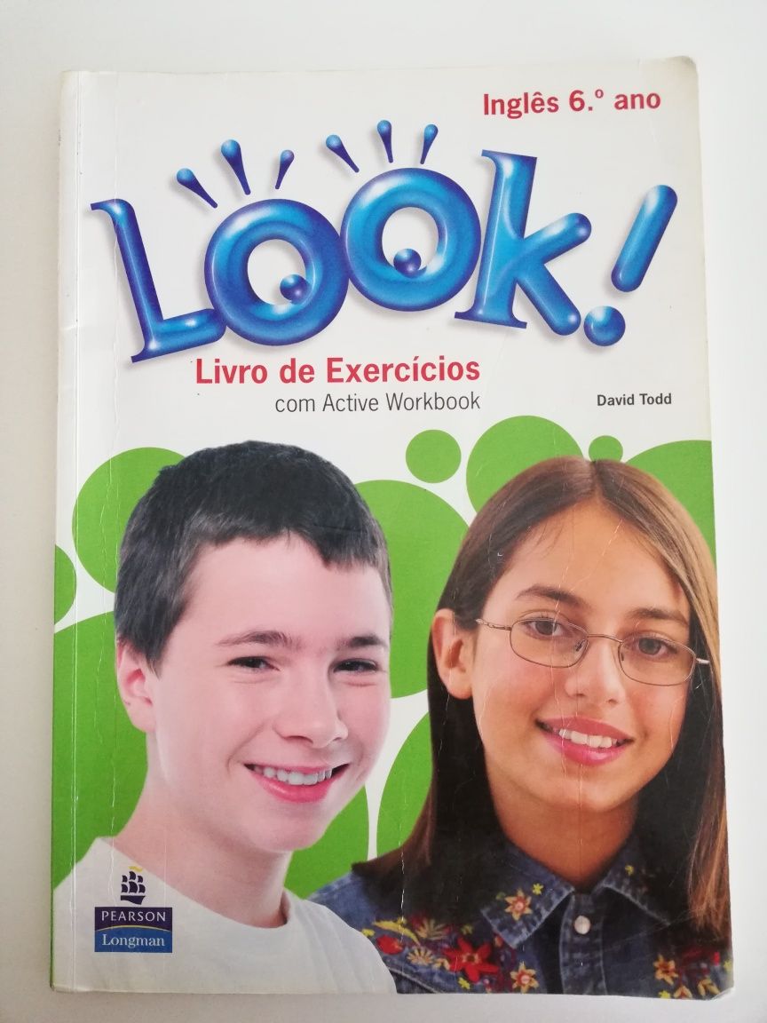 Manual e caderno de atividades "LOOK! " de Inglês 6°ano