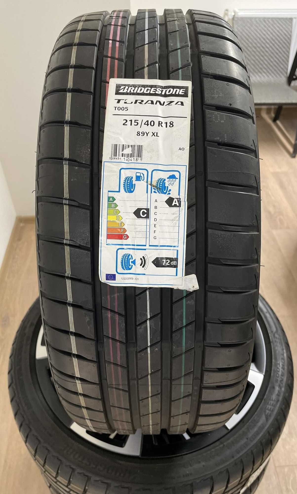 Oryginalne nowe koła 18" alufelgi + Bridgestone Turanza 215/40R18 (10)