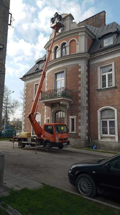 Usługi podnośnikiem koszowym  - zwyżka 19, 22 i 25 metrów