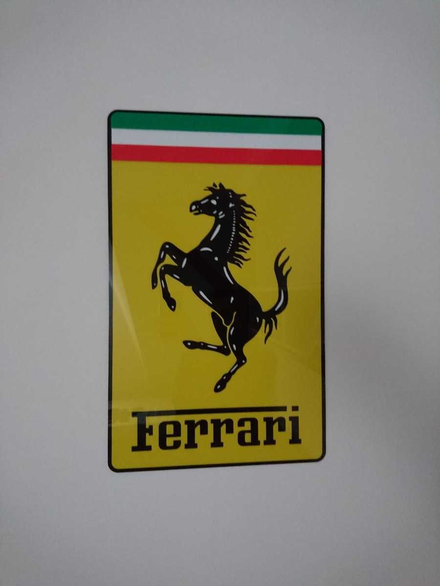 Ferrari logo na ścianę prezent dla męża chłopaka do garażu