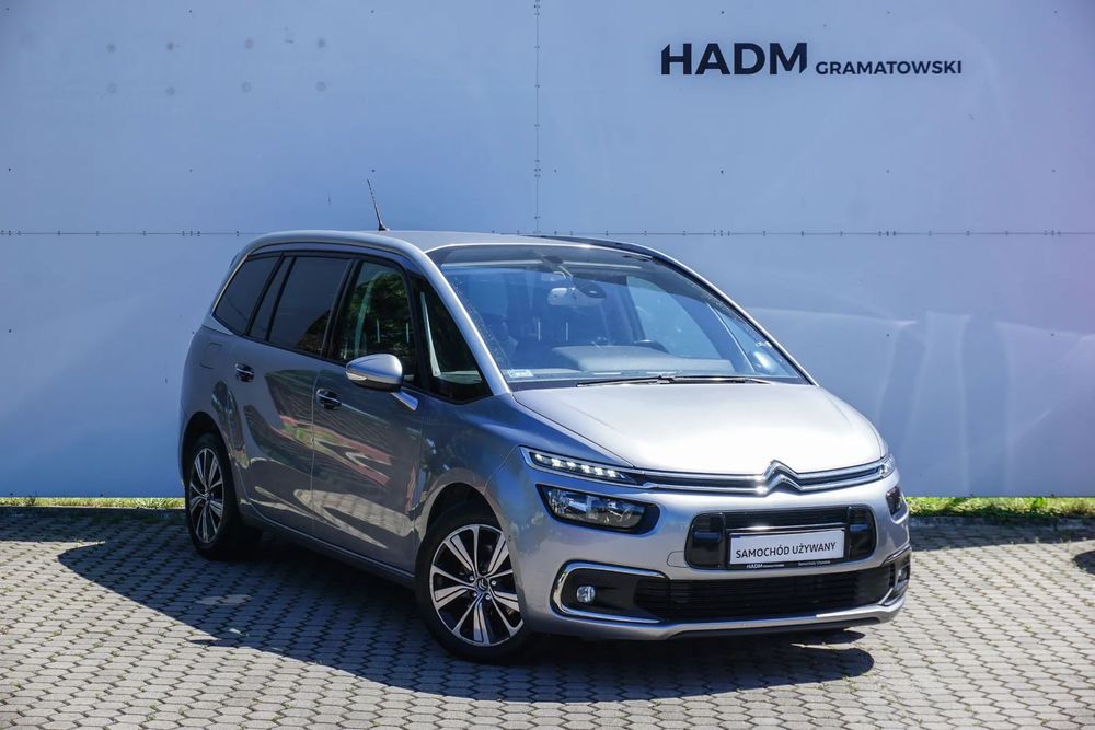 Citroën C4 Grand Picasso 2.0BlueHDi 150KM Van Skóry El fotele i klapa Masaże 7osobowy Nawigacja