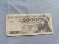 Banknot 2000 zł Mieszko 1 1977r